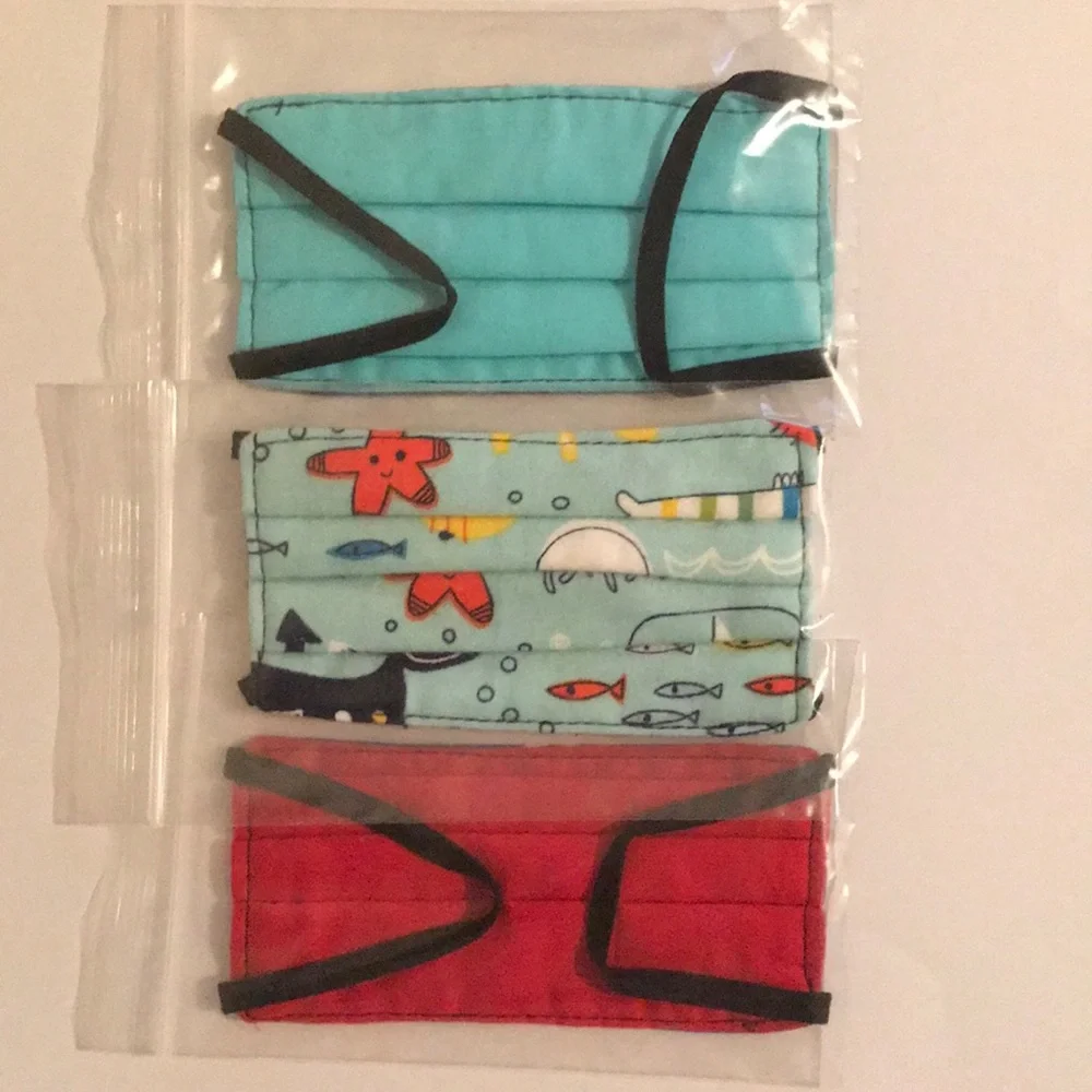📚BACK TO SCHOOL! Pack of 3 USA BOYS Kids Masks